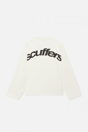 Scuffers Angel Sweatshirt Ecru | US EP970907N8