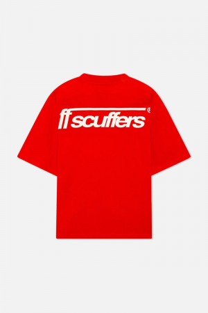 Scuffers Billy T-Shirt Red | US PQ503590Q5