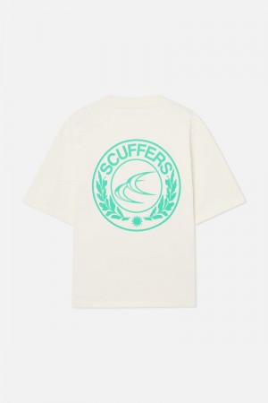 Scuffers CLG T-Shirt Ecru | US LH987458N0