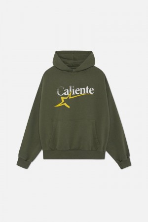 Scuffers Caliente Hoodie Green | US ZB988328L9