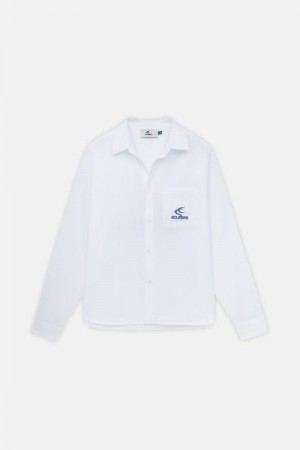 Scuffers Chester Shirts White | US CU443464N7