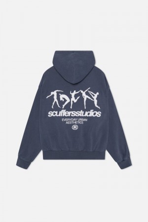 Scuffers Dancing Hoodie Navy | US JY276687W7