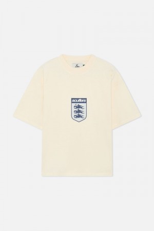 Scuffers England T-Shirt White | US JW057675H4