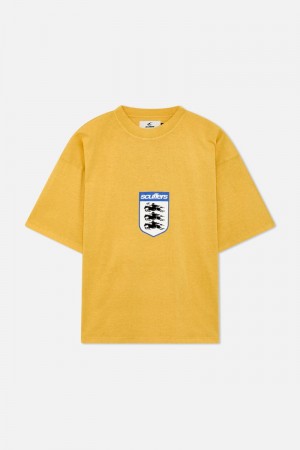 Scuffers England T-Shirt Yellow | US XP865836F4