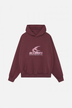 Scuffers Everyday Urban Hoodie Burgundy | US JE419031T2