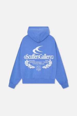 Scuffers Gallery Hoodie Blue | US AT292179B7