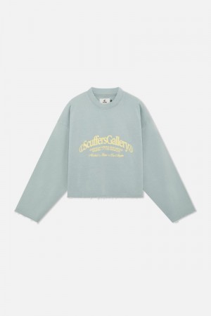 Scuffers Gallery Sweatshirt Green | US ZI589108U4