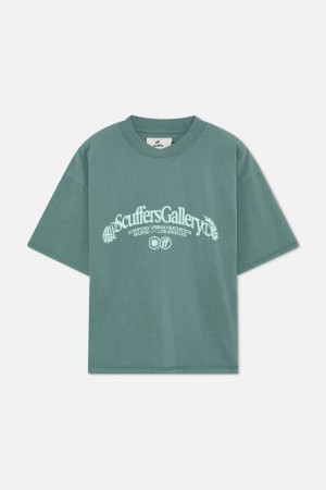 Scuffers Gallery T-Shirt Green | US HO275837B8