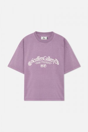 Scuffers Gallery T-Shirt Purple | US LJ480398R1