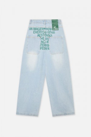 Scuffers Hollywood Pants Light Blue | US ZN358435W9