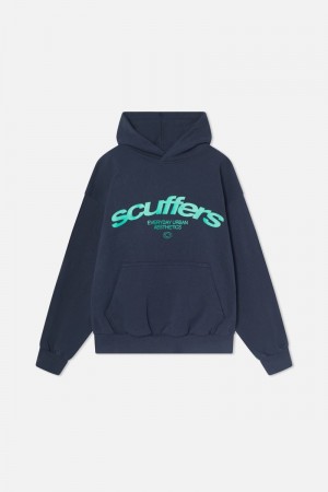 Scuffers Iconic Hoodie Dark Grey | US ZQ126422Y5