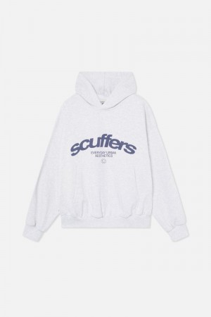 Scuffers Iconic Hoodie Light Grey | US DN499869S8