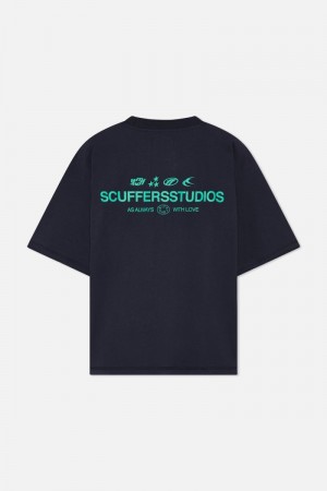 Scuffers Iconic T-Shirt Dark Grey | US CA676637J1