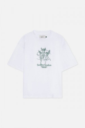 Scuffers Los Angeles T-Shirt White | US WK918601H5