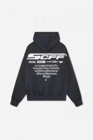 Scuffers Motor Studios Hoodie Black | US ZC674447A6