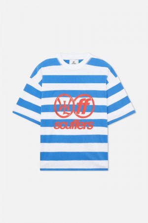 Scuffers Paris Striped T-Shirt Navy | US QL310231I0