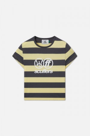 Scuffers Paris Striped Top Yellow | US GK975407G1