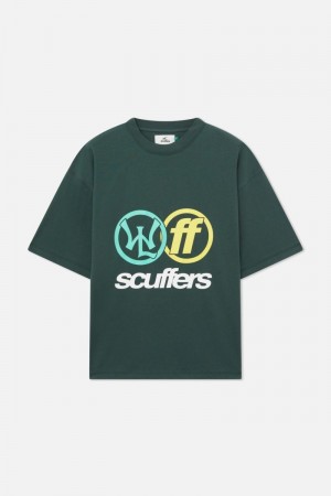 Scuffers Paris T-Shirt Green | US RW281888K6