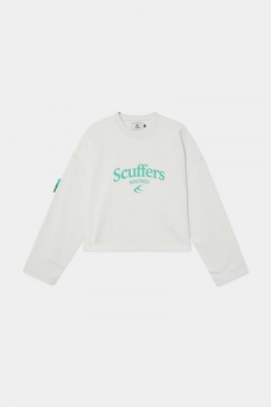 Scuffers Scff Madrid Sweatshirt Light Grey | US DG837803P4