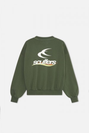 Scuffers Sign Crewneck Green | US AS510931O7