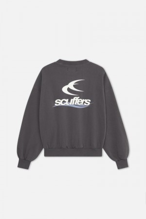 Scuffers Sign Crewneck Navy | US GG246754B1