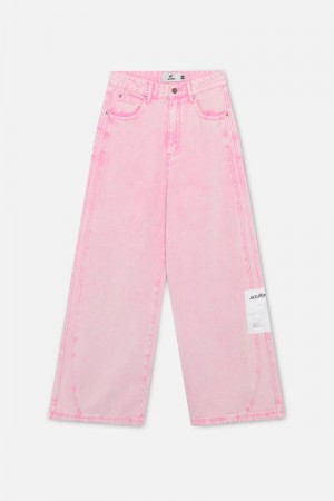 Scuffers Tech Denim Pants Pink | US LW298479O4