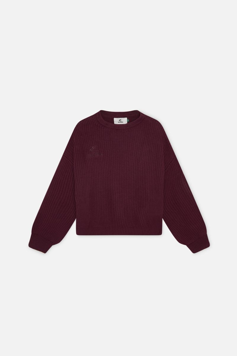 Scuffers Amore Knit Sweater Burgundy | US FV254455R8