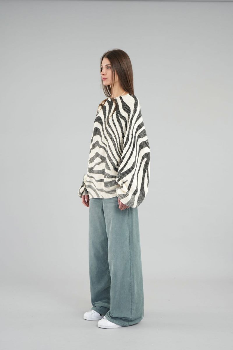 Scuffers Amore Knit Sweater Zebra | US CK209060O3