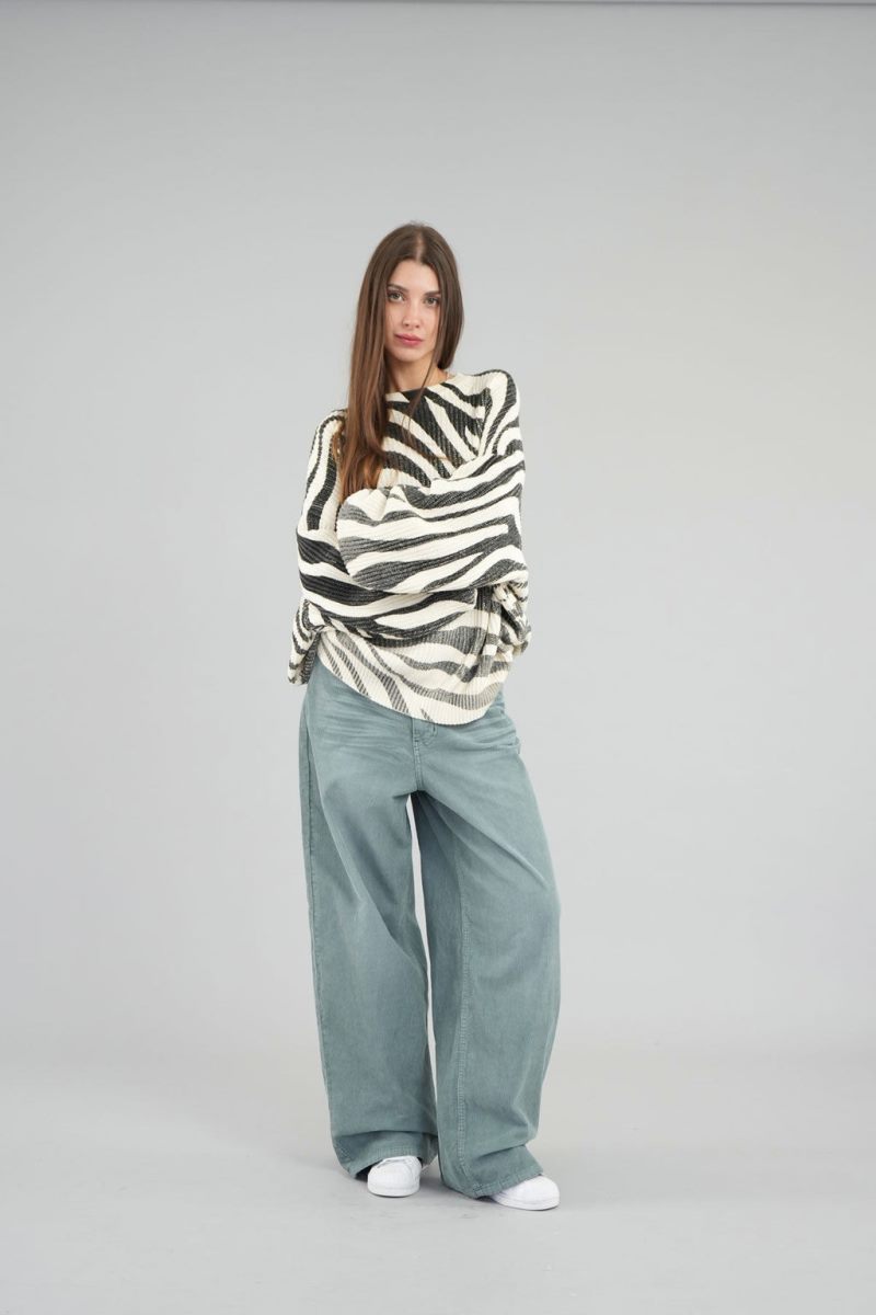 Scuffers Amore Knit Sweater Zebra | US CK209060O3