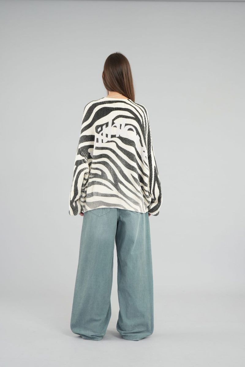 Scuffers Amore Knit Sweater Zebra | US CK209060O3