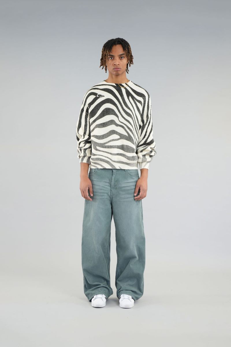 Scuffers Amore Knit Sweater Zebra | US CK209060O3