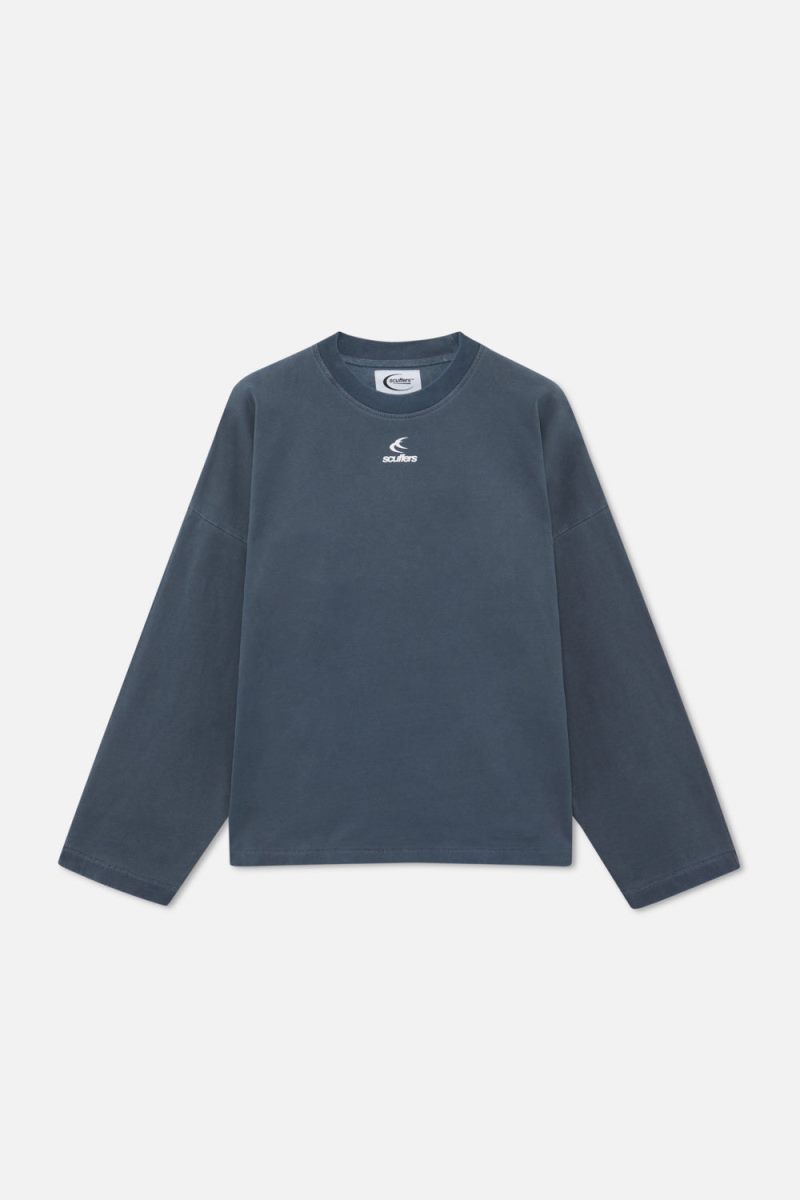 Scuffers Angel Sweatshirt Navy | US LH659025D6