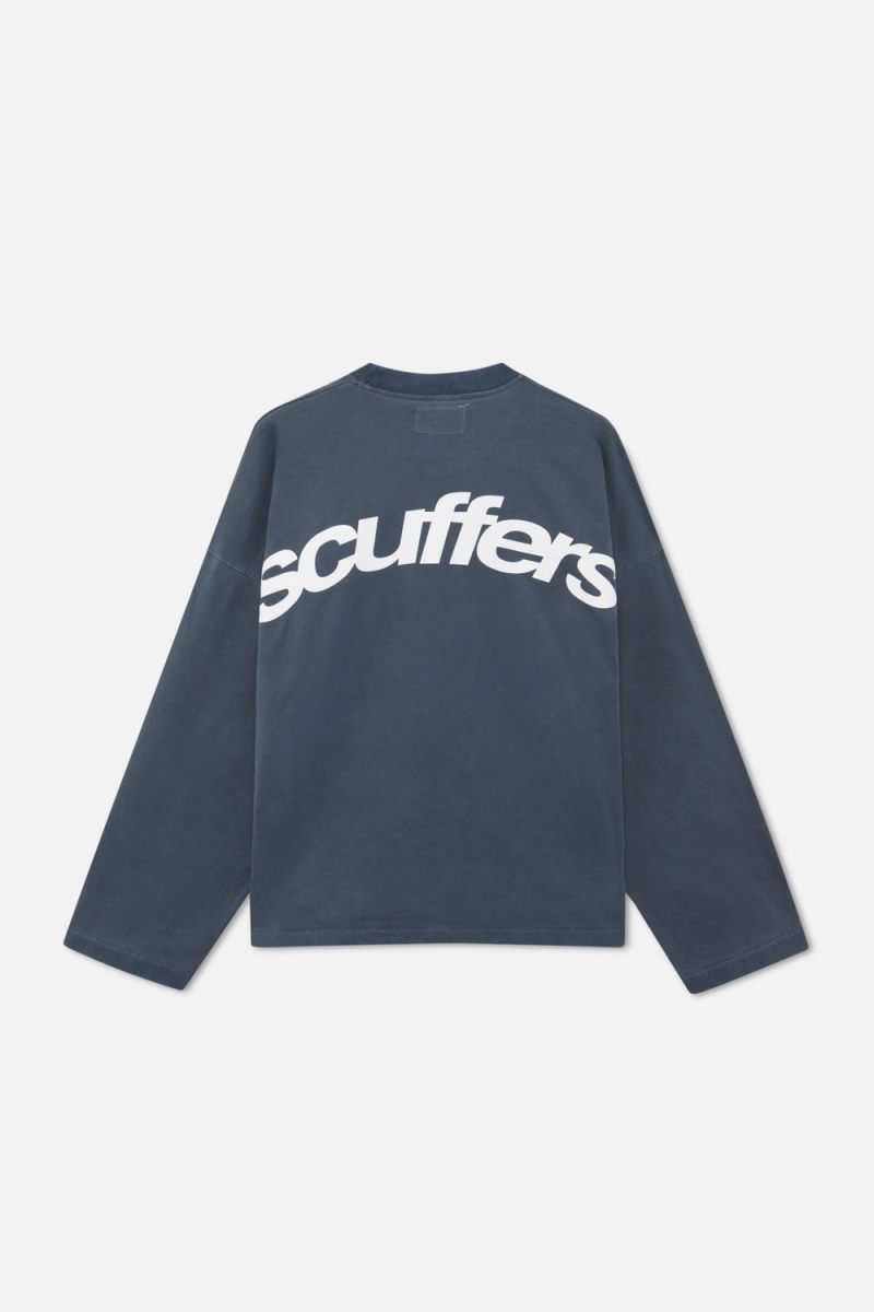 Scuffers Angel Sweatshirt Navy | US LH659025D6