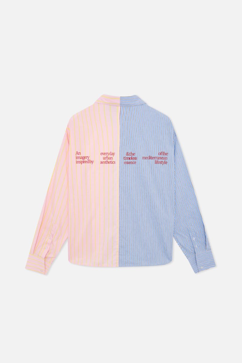 Scuffers Atelier Paris Shirts Pink / Blue | US FJ428722C5