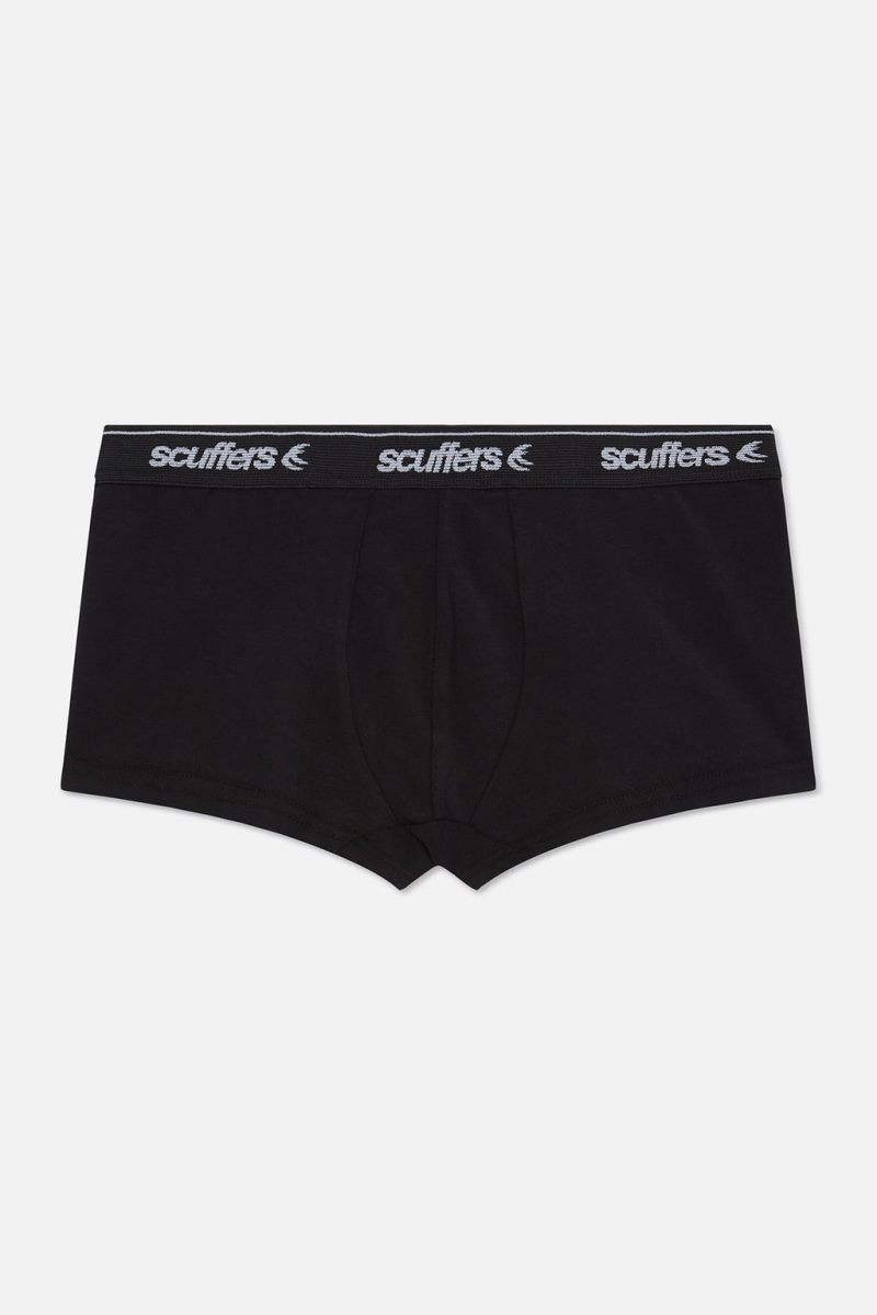 Scuffers B&W Classic Boxer Briefs Underwear White / Black | US QD715381I3