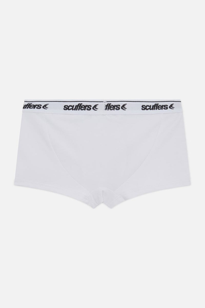 Scuffers B&W Classic Boxer Briefs Underwear White / Black | US QD715381I3