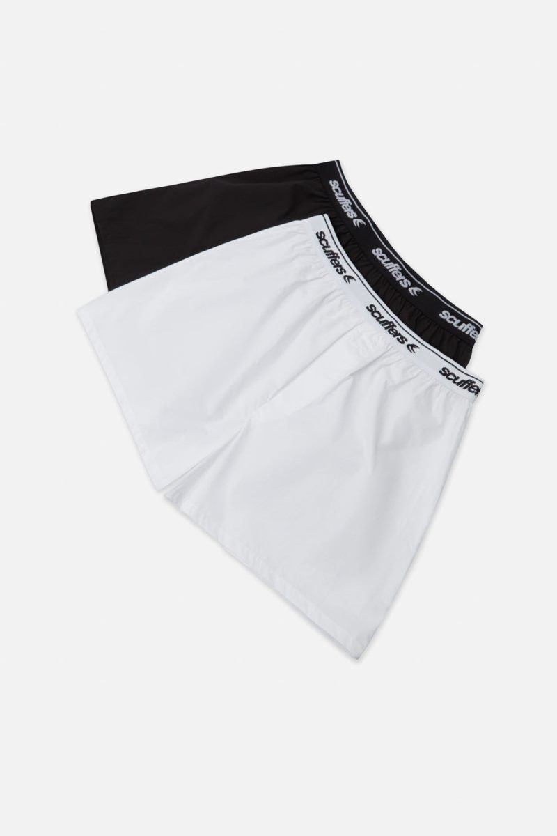 Scuffers B&W Classic Boxer Underwear White / Black | US EC710941P8