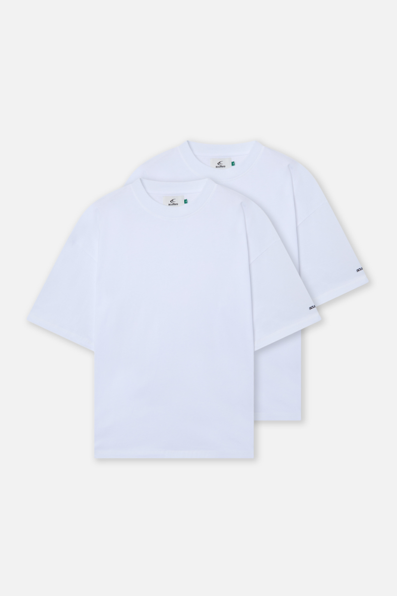 Scuffers Basic Pack T-Shirt White | US NM911561E1