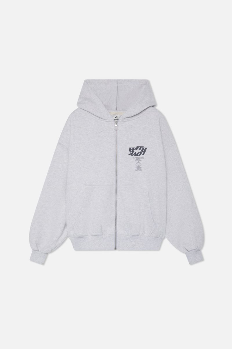 Scuffers Beauty Zipped Hoodie Grey | US OF112211D3