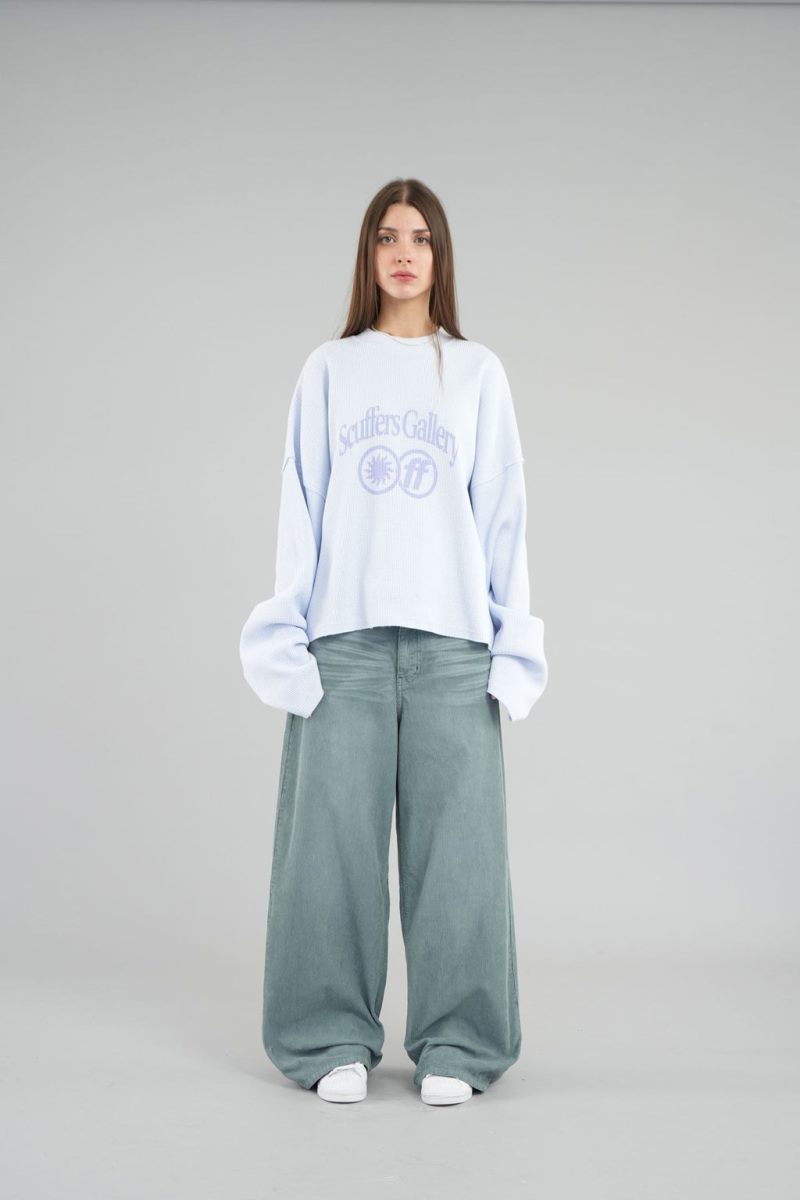 Scuffers Cala Sweatshirt Blue | US YU757605K1