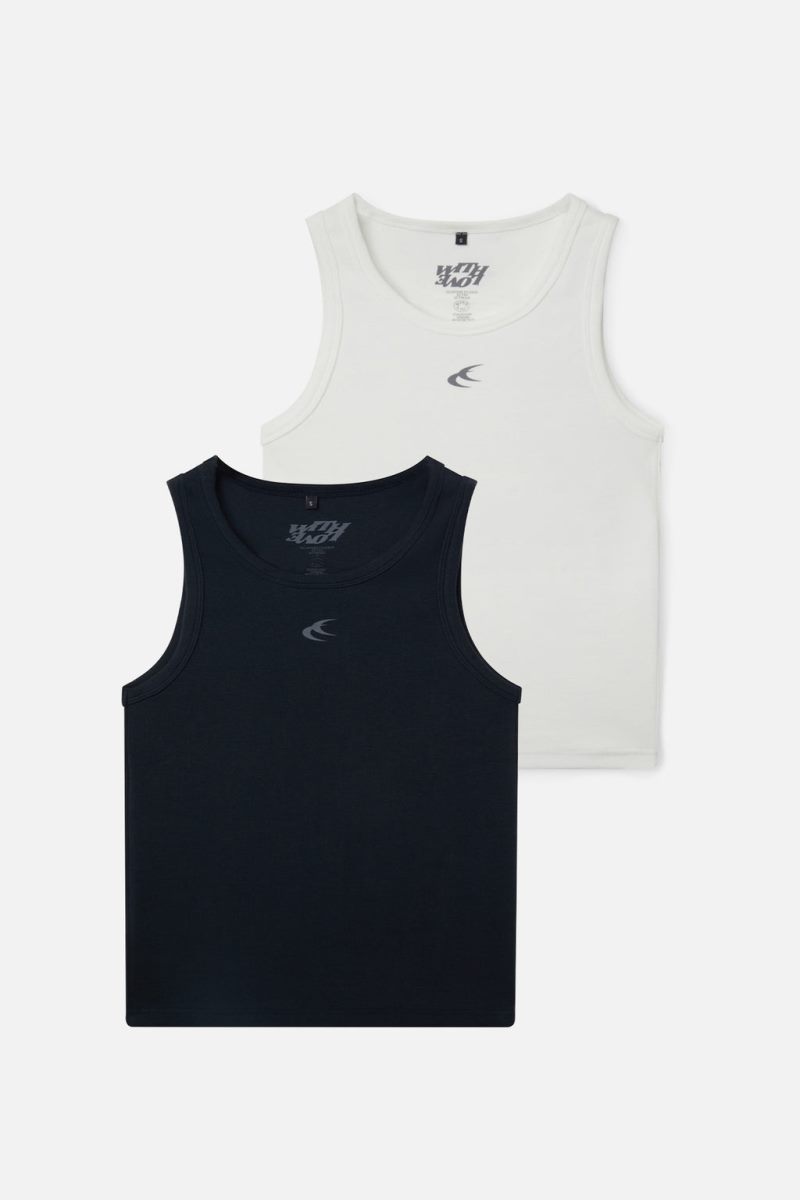 Scuffers Canale SCFF Pack Tank Top Navy / White | US KR943024O4