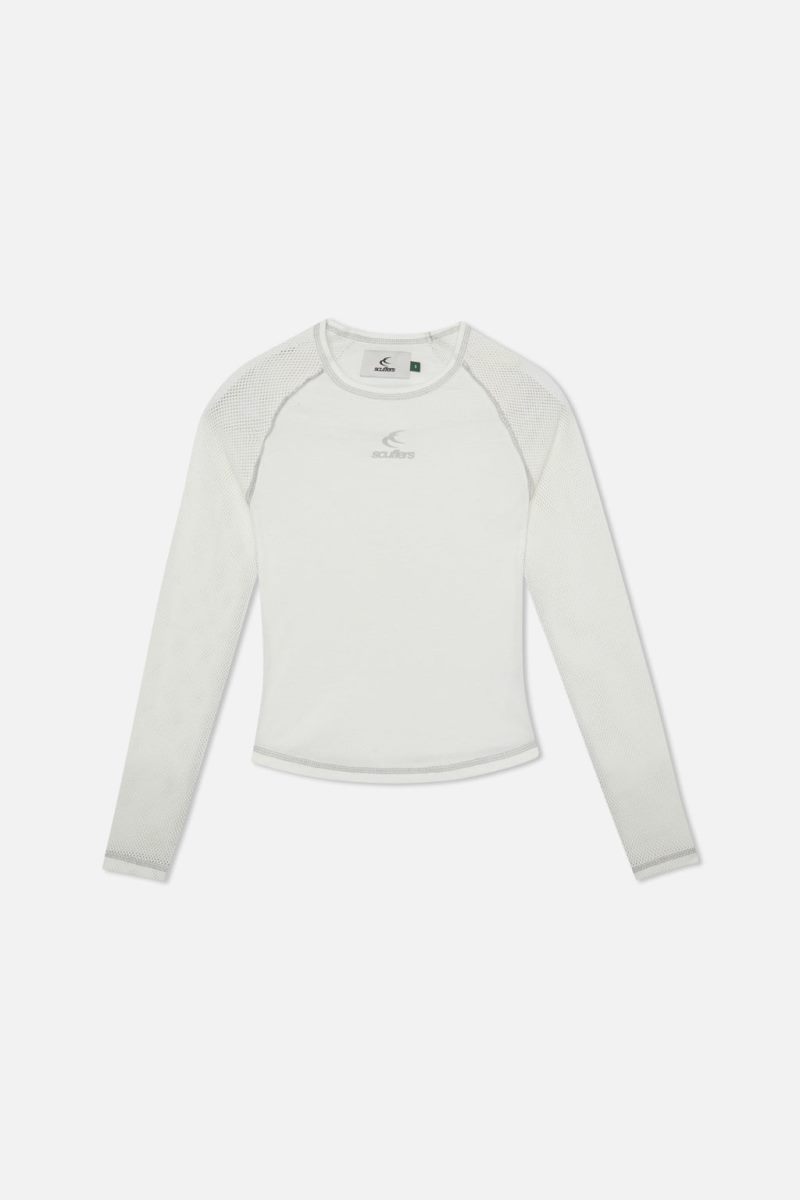 Scuffers Caravan Long Sleeve Ecru | US QB134513Z3