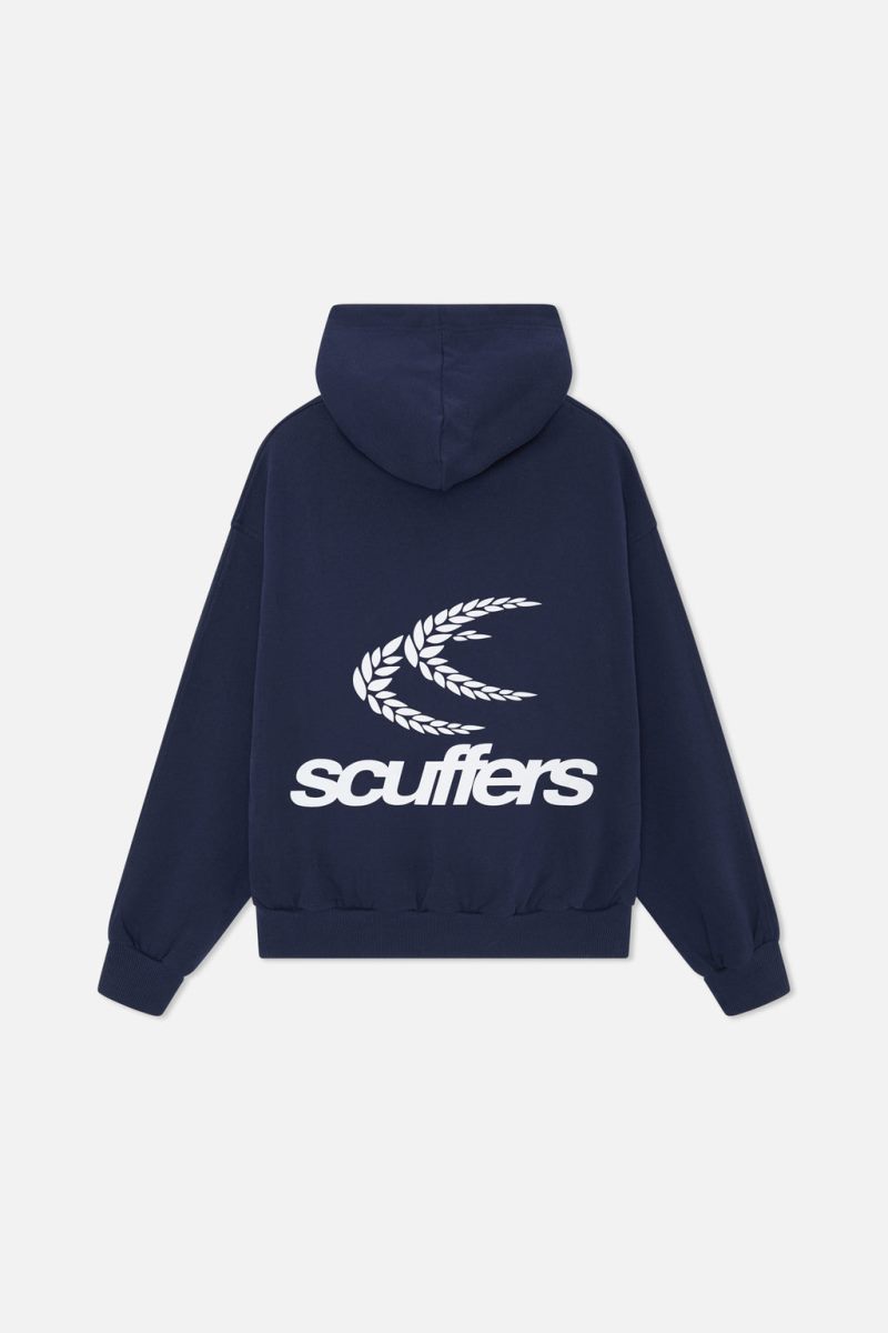 Scuffers Chester Hoodie Blue | US WY083378R4