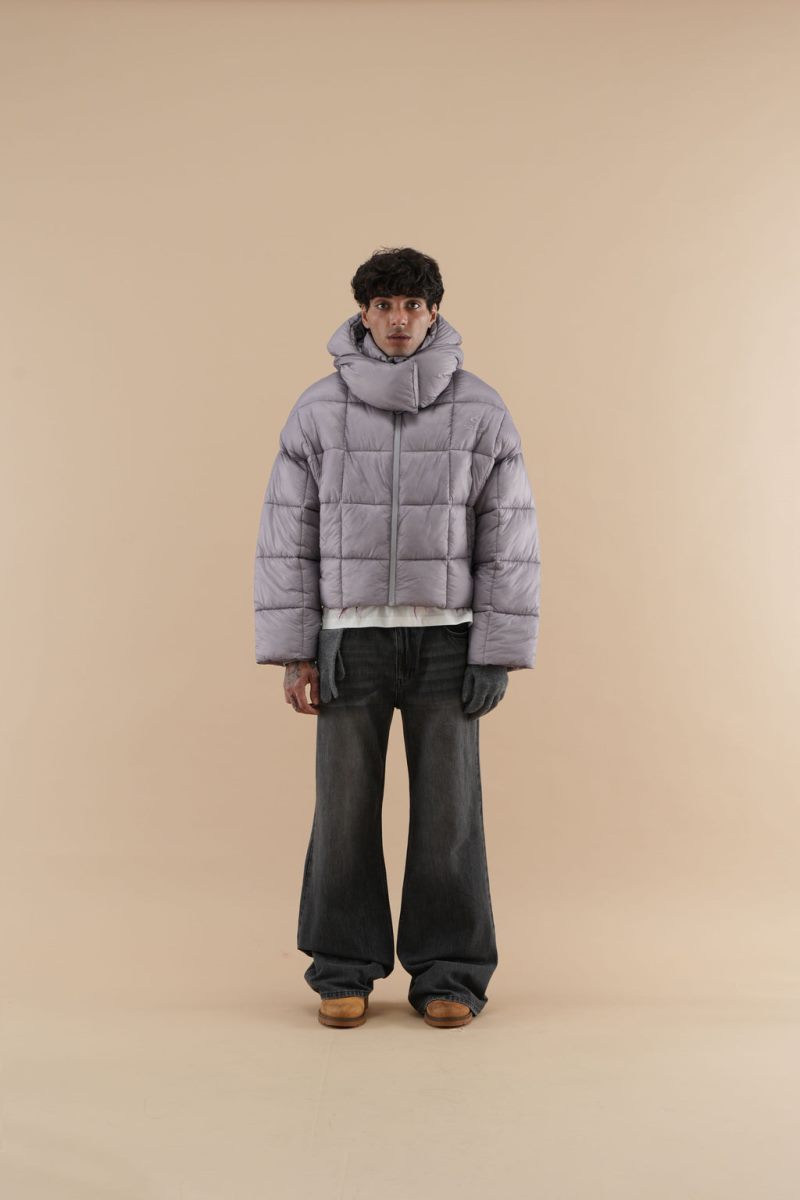 Scuffers City Puffer Jacket Light Grey | US DH721682M2