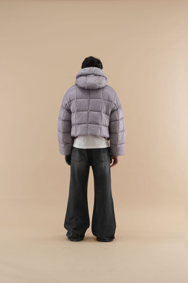 Scuffers City Puffer Jacket Light Grey | US DH721682M2