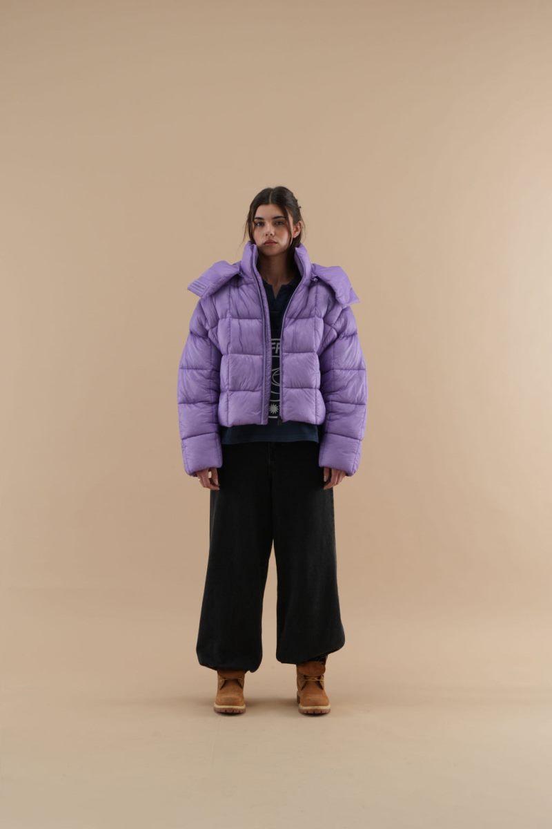 Scuffers City Puffer Jacket Purple | US TO149964C5