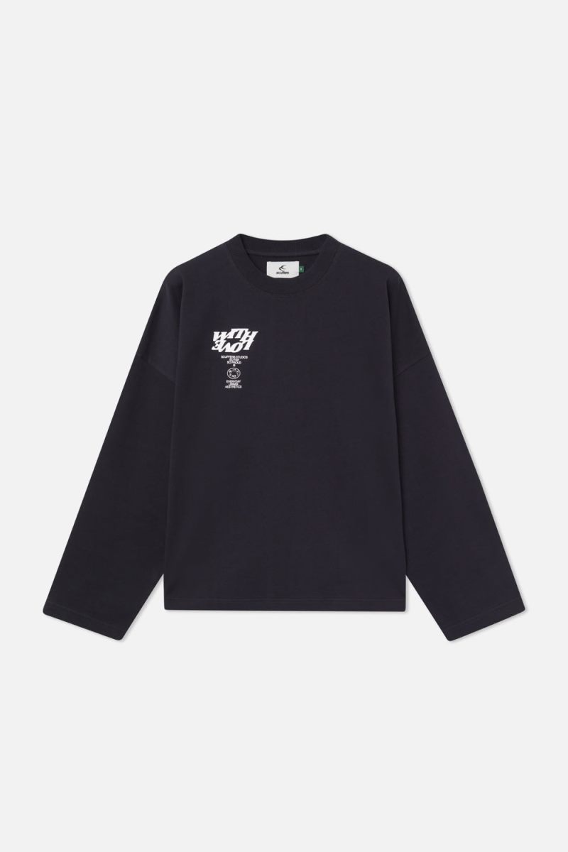 Scuffers Com Sweatshirt Navy Blue | US DL423512R1