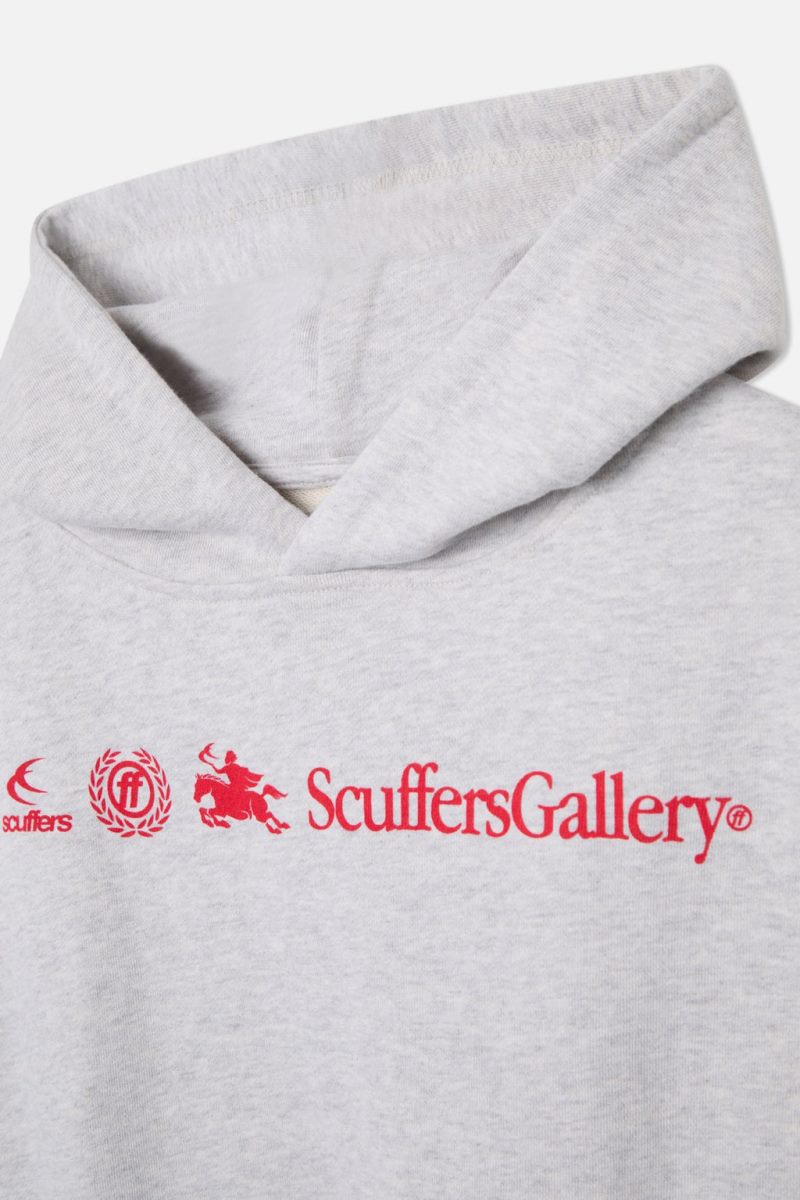 Scuffers Emblem Hoodie Light Grey | US ZJ291959S7