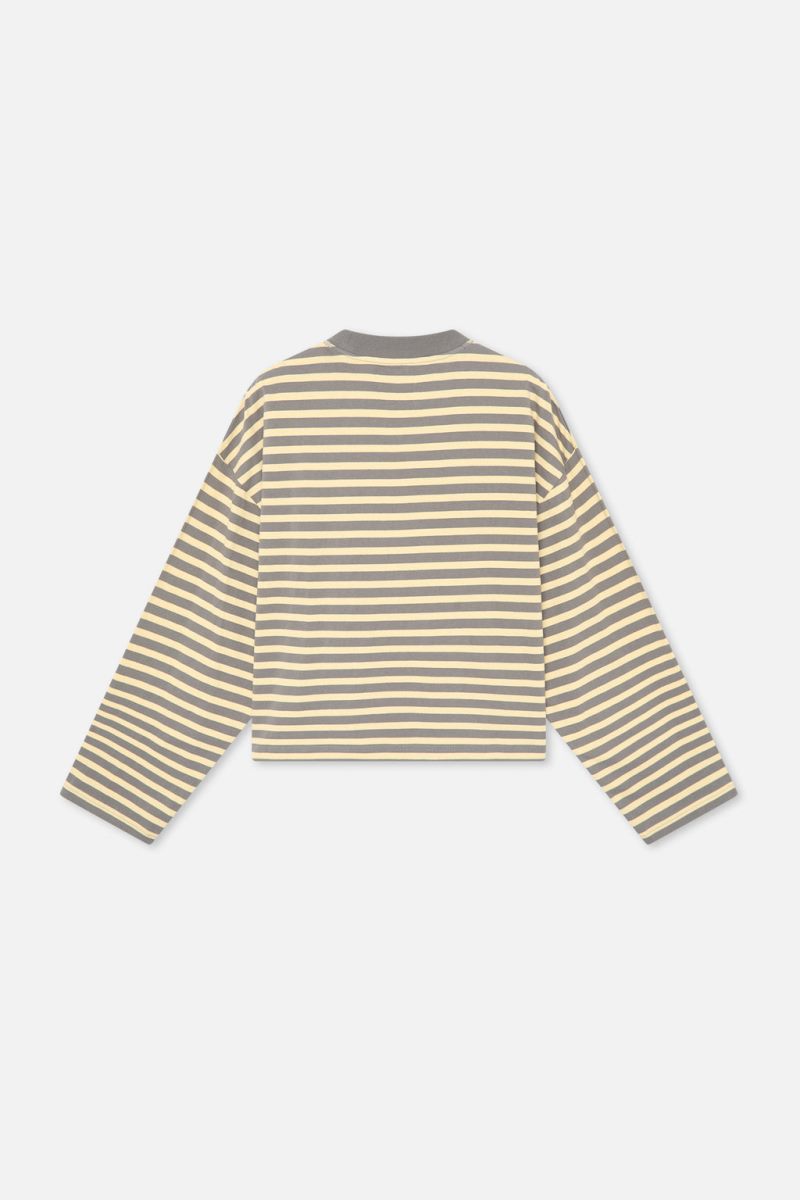 Scuffers Emblem Striped Long Sleeve Yellow | US BP309160C8