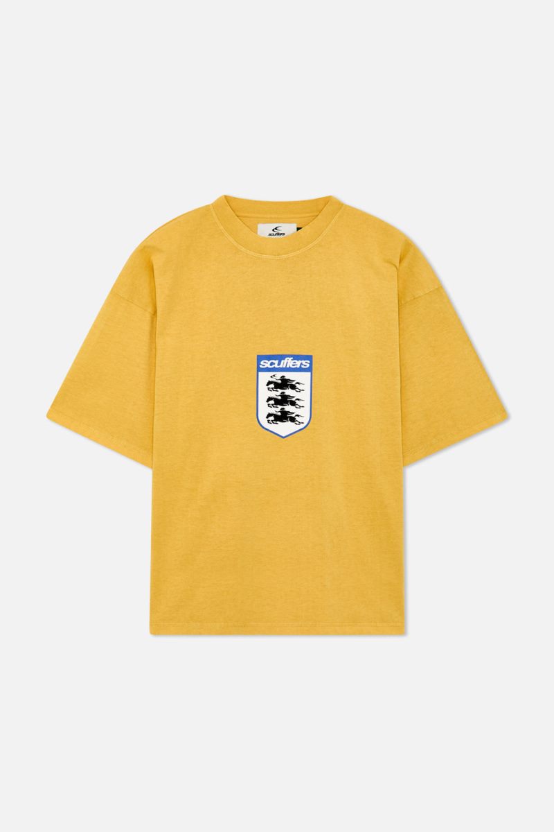 Scuffers England T-Shirt Yellow | US XP865836F4